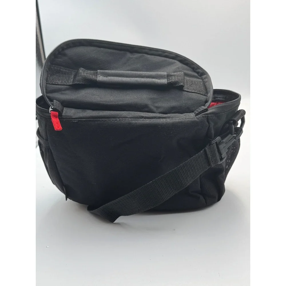 Ritz Gear Camera Shoulder Bag Black Red Padded Dividers Adjustable Strap